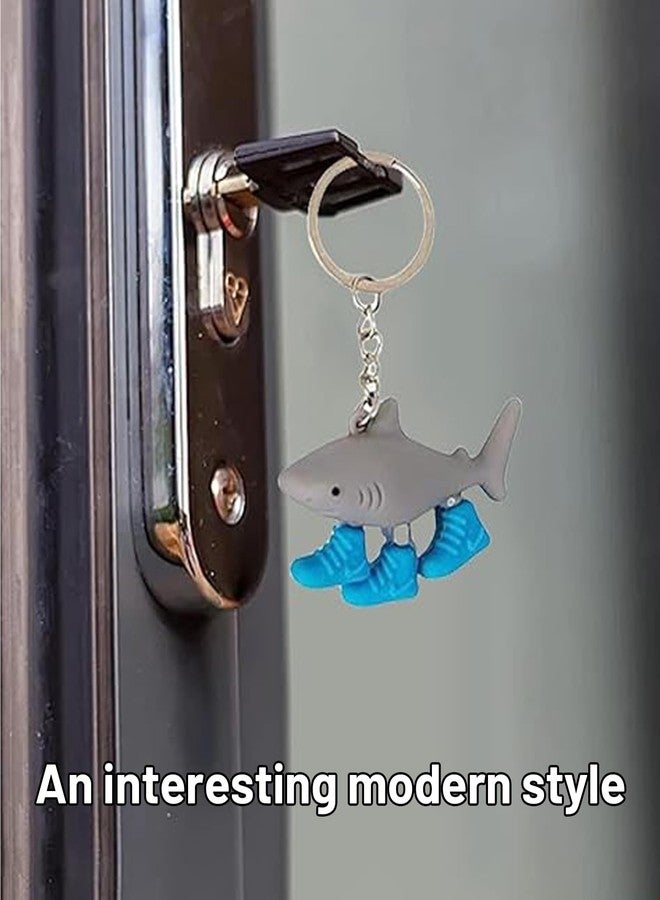 سكويشي مجموعة سلاسل مفاتيح إسفنجية مكونة من 10 قطع، مجسمات حيوانات، ألعاب حسية قابلة للتجميع للأطفال والكبار، سلاسل مفاتيح ناعمة قابلة للتجميع، حيوانات ثلاثية الأبعاد للزينة والهدايا [5.8 سم × 4.2 سم، مادة PVC] - Image 2